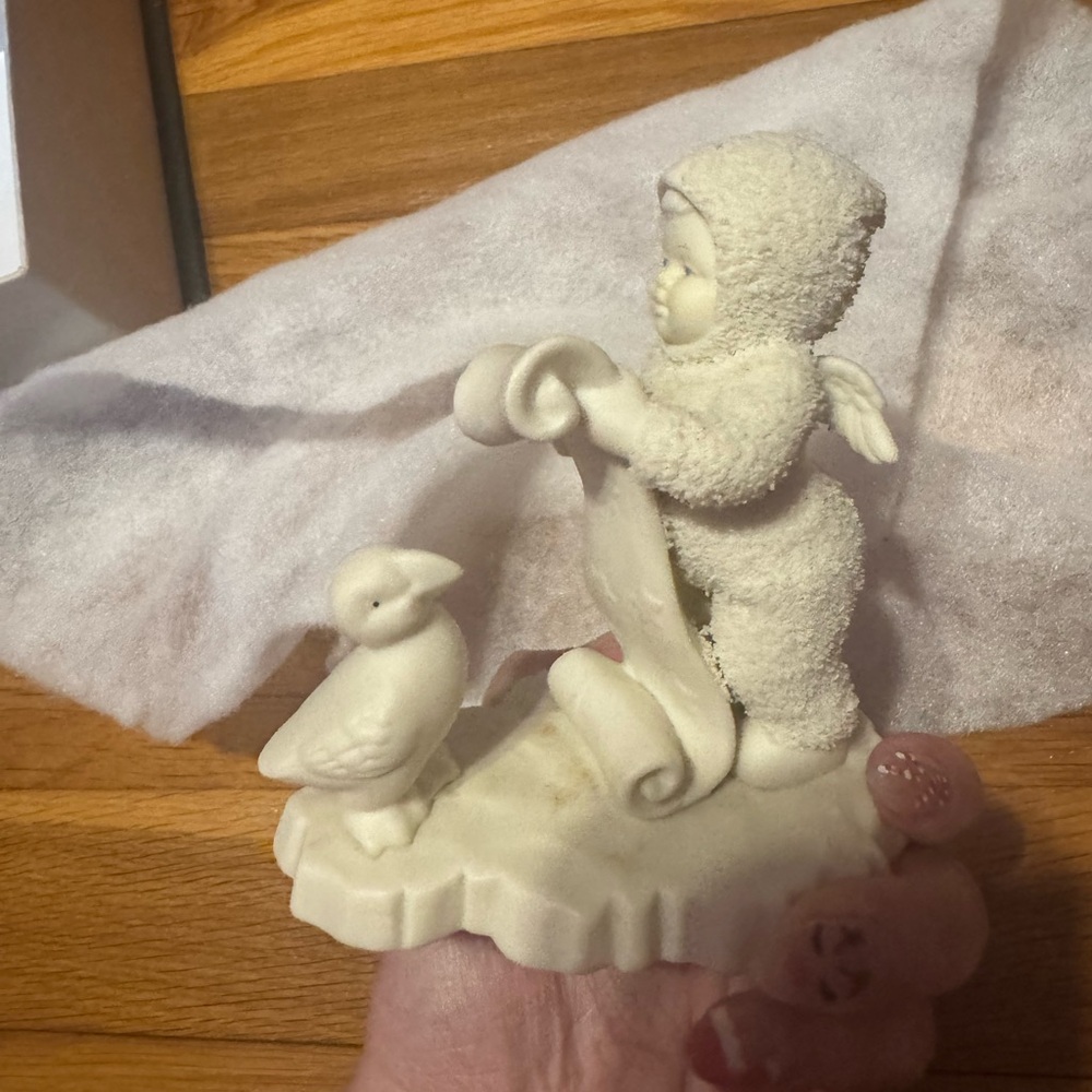 winter tales of the snowbabies “are you on my list” figurine